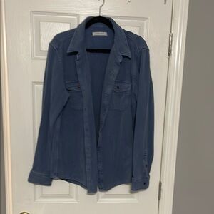 Outerknown Size XL Men’s Blue Blanket Short Button-Up Work Shirt
